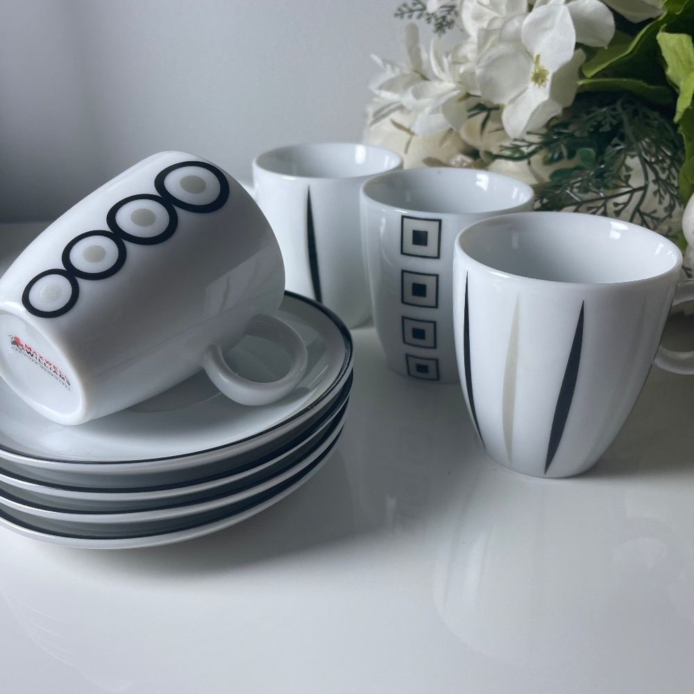 Maxwell Williams Espresso Cup & Saucer sets | 4 designs
